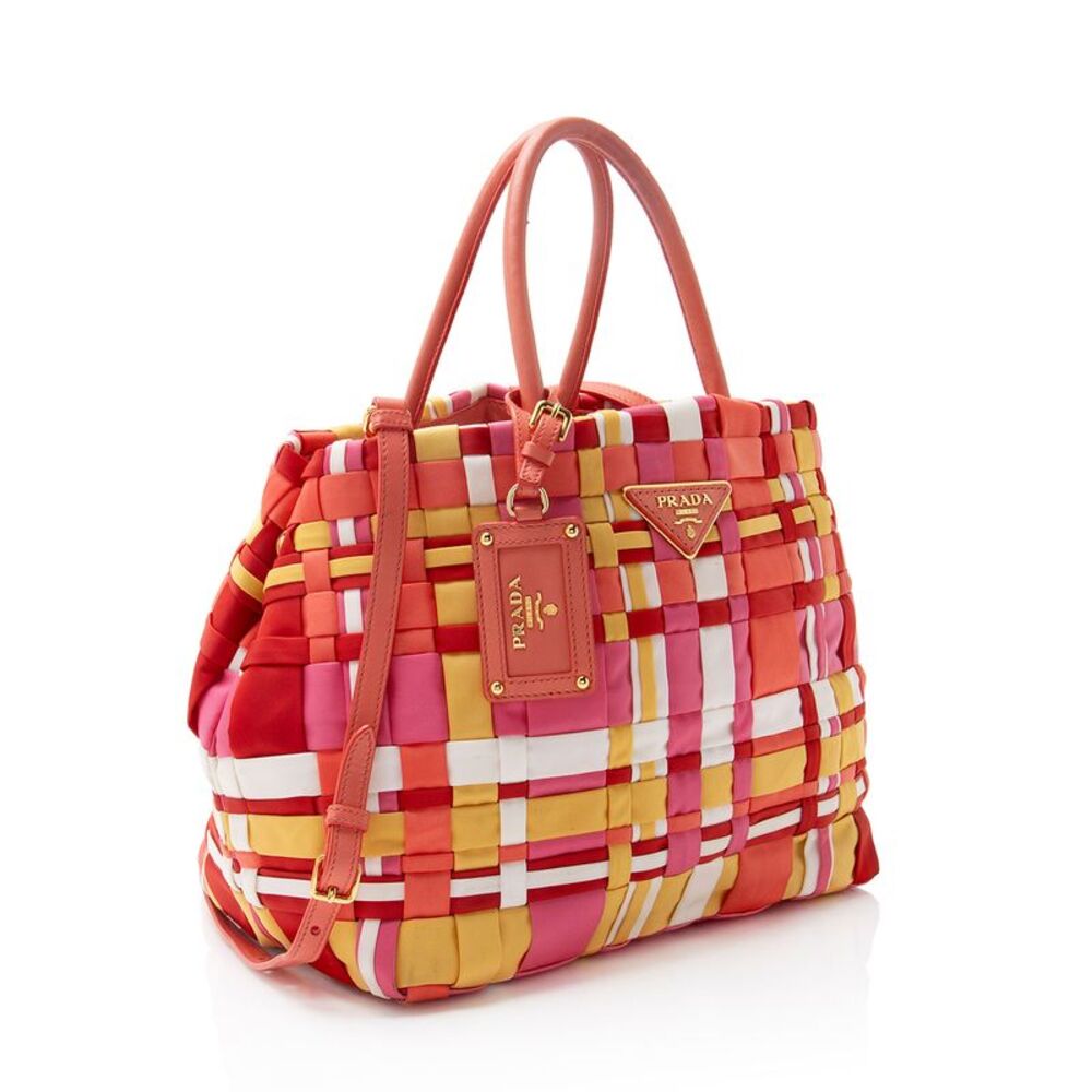 Prada Vintage Tessuto Woven Tote - Picture 2 of 16